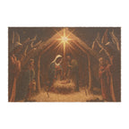Nativity Scene Doormat — Christmas Nativity Welcome Mat